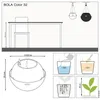 Lechuza Samozavlažovací závěsný květináč Bola Color 32 cm, Náhled obrázku produktu 9