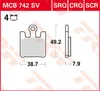 TRW Pastiglia freno Trw Carbon Mcb 742 Crq Anteprima dell’immagine prodotto 1