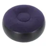 A close-up, studio shot of a round, inflatable ottoman or stool. Náhled obrázku produktu