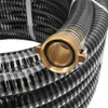 Saugschlauch mit Messing-Anschlüssen 15 m 25 mm Schwarz Produktbild-Vorschau 3