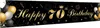 Ghirlanda banner per il 70° compleanno Decorazione da Anteprima dell’immagine prodotto 1