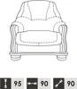 Klasyczny fotel skórzany 1 osobowy sofa kanapa tapicerka Podgląd zdjęcia produktu 8