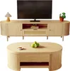 Wohnzimmer-Möbelset mit Couchtisch und TV-Ständer, Tisch Produktbild-Vorschau 1
