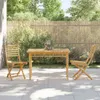 vidaXL Zahradní jídelní stůl 110x55x75 cm bambusový Náhled obrázku produktu 3
