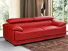 MACELO 3-Sitzer Sofa aus Leder - Rot Produktbild-Vorschau 4