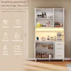 Flieks armoire haute, buffets avec portes en rotin, armoire Voir les images du produit 6