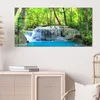 DEQORI Glasbild Echtglas 100x50 cm 'Exotischer Wasserfall' Produktbild-Vorschau 4