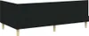 vidaXL Eckbettgestell Schwarz 100 cm x 200 cm Stoff und Produktbild-Vorschau 7