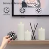 Lot de 8 bougies chauffe-plat LED cire, flamme vacillante, Voir les images du produit 3