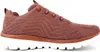 A side view of a single rose-colored sneaker with a white sole, isolated on a white background. Voir les images du produit