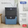Rotho 3er-Set Mülltrennsystem je 55L Albula – Mülleimer mit Produktbild-Vorschau 3