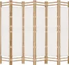 A six-panel folding screen made of bamboo and canvas. Produktbild-Vorschau