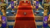A grand hall with a red carpet leading to a throne, featuring banners and ornate pillars. Produktbild-Vorschau