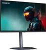 A gaming monitor displaying a futuristic soldier on a dark, atmospheric background. Produktbild-Vorschau