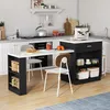 Merax Kücheninsel mit ausziehbarem Esstisch, Sideboard mit Produktbild-Vorschau 2