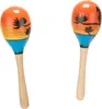 Sonagli Hawaii maracas sonagli in legno arancio-blu-nero - Anteprima dell’immagine prodotto 1