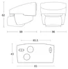 STEINEL ST 608810, Zeď, Bílá, IP54, 2000 lx, 140°, CE Náhled obrázku produktu 11