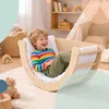 Relaxdays Detský lezecký oblúk, od 18 mesiacov, drevo, Náhľad obrázku produktu 2