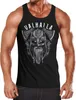 Herren Tank-Top Aufdruck Valhalla Wikinger Helm Viking Odin Produktbild-Vorschau 1
