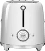A white Smeg toaster is shown from the front on a white background. Produktbild-Vorschau