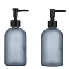Glas-Seifenspender-Flaschen mit Pumpe, Rundglas, Produktbild-Vorschau 1