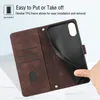 Hülle für iPhone X / iPhone XS Prägung Flip Leder Produktbild-Vorschau 7