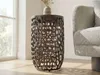 FineBuy Tavolino in vetro e alluminio, 30 cm, nero, Anteprima dell’immagine prodotto 4