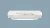 A white Siemens under-cabinet range hood is shown against a light blue background. Voir les images du produit