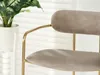 Barová stolička SVEA - béžová / zlatá Náhľad obrázku produktu 4