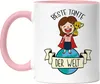 Beste Tante der Welt Pokal Tasse Rosa Lustig Geschenkidee Produktbild-Vorschau 1