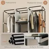 Portable Kleiderschrank mit Kleiderstange mit und Produktbild-Vorschau 4