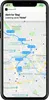 A smartphone displaying a map with a GPS tracking route and an alert notification. Náhľad obrázku produktu
