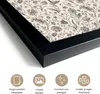 MuchoWow® MuchoWow® Gerahmtes Poster Blumen - Muster - Grau Produktbild-Vorschau 3