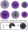 ZERODECO Party Dekoration Violett Konfetti Ballons Pompoms Produktbild-Vorschau 4