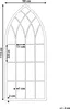 BELIANI Wandspiegel Grau 50 x 115 cm Metall mit Glas Produktbild-Vorschau 5