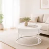 Relaxdays Couchtisch mit Stauraum, HxD: 47 x 80 cm, Produktbild-Vorschau 3