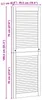 vidaXL Schuurtje met deur, 4 stuks, naturel, 49,5 x 2,1 x Productafbeelding-voorbeeld 7