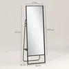 HOMCOM Ganzkörperspiegel 157 x 50 cm Rechteckig Produktbild-Vorschau 3