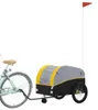 vidaXL Rimorchio per biciclette nero e giallo 45 kg di Anteprima dell’immagine prodotto 3