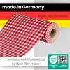 Sensalux Tischläufer 30cm x 25m Karomuster weiß-rot Produktbild-Vorschau 2