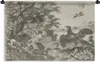 MuchoWow® Wandteppich Wandbehang Wasservögel und ein Hund - Produktbild-Vorschau 1
