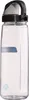 A clear plastic water bottle with a black and gray lid and a measuring scale on the side. Náhled obrázku produktu
