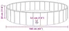 VidaXL 3416322, Gerahmter Pool, Rund, PVC, Blau Produktbild-Vorschau 2