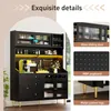 Flieks Küche Hochschrank mit Weinregal und Glashalter, Produktbild-Vorschau 6