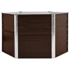 vidaXL Lit surélevé de jardin brun 129 x 129 x 77 cm Acier Voir les images du produit 1