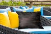 MuchoWow® Outdoor Kissen - Marmor - Schwarz - Gold - Ader - Produktbild-Vorschau 4