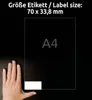 Avery Zweckform 3664 Universal-Etiketten, A4 mit ultragrip, Produktbild-Vorschau 4