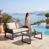 tectake Aluminium Gartenlounge-Set Captive Rope-Design Produktbild-Vorschau 8