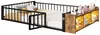 MODFU metalen kinderbed 140x200 met kleine schuifdeuren, Productafbeelding-voorbeeld 6