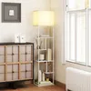 HOMCOM Stehlampe Stehleuchte mit Regalen einstellbare Produktbild-Vorschau 8